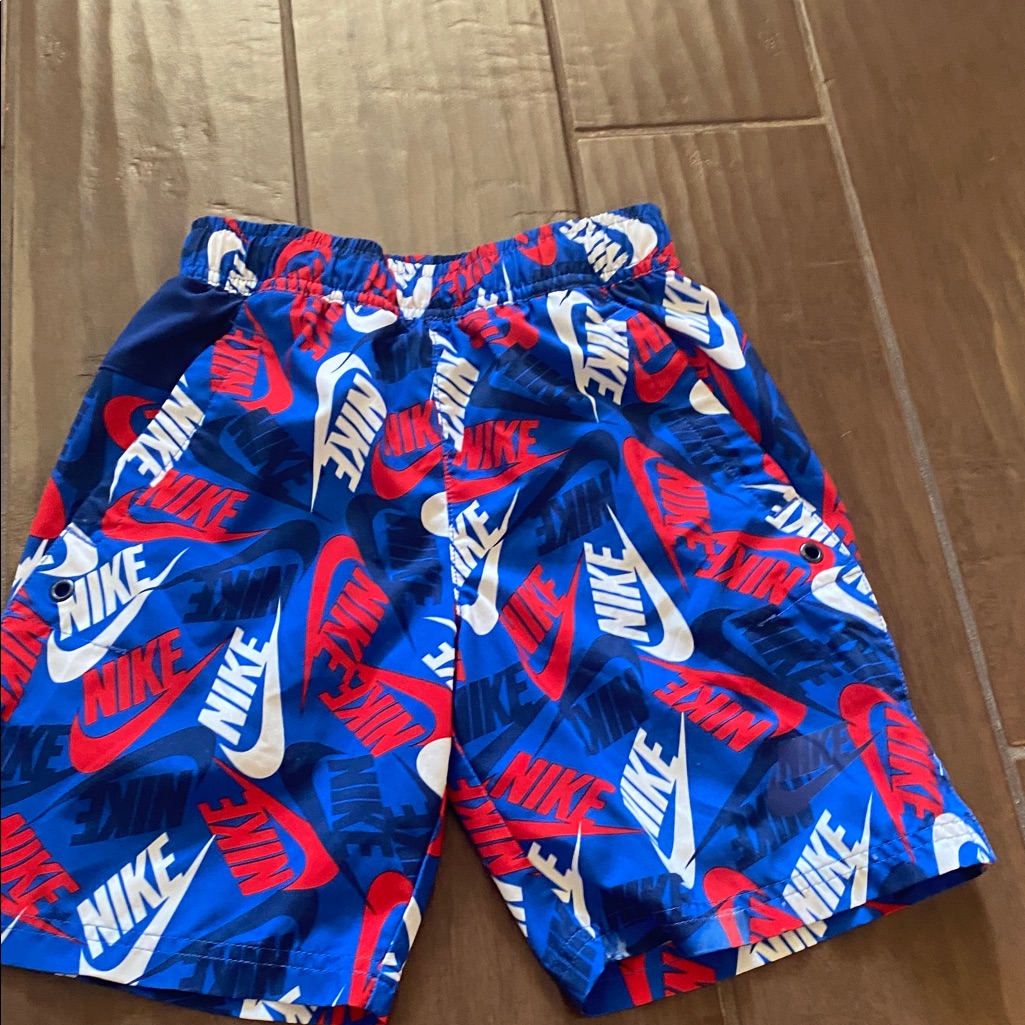 Nike Multicolor Logo Print Shorts
